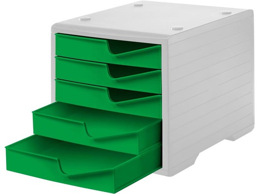 [90274920 1484656] Styro Schubladenbox Styroswingbox Lichtgrau/Gecko