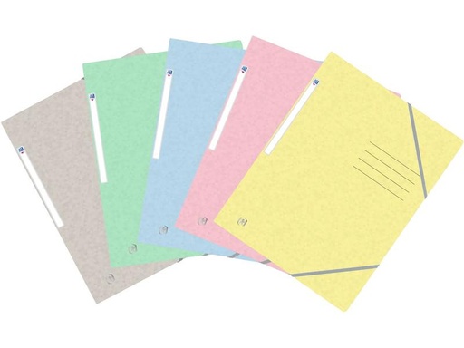 [90274942 1470809] Oxford Gummibandmappe A4, Pastellfarben assortiert