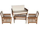 Innovesta Loungeset Lola, Dunkelbraun, 4 Sitzplätze