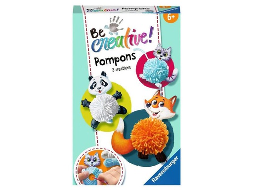 [90275138 1487940] Ravensburger Bastelset Be Creative Pompon-Tiere