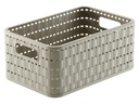 Rotho Aufbewahrungskorb Country 23.7 x 15.8 x 10.8 cm, Beige