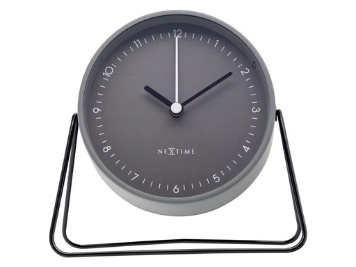 [90275320 1452245] NeXtime Klassischer Wecker Berlin Grau