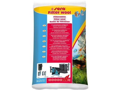 [90275395 1479105] sera Filterzubehör Filterwatte, 250 g