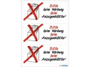 Herma Stickers Hinweis-Etiketten Keine Werbung, 39 x 118 mm, 1 Blatt
