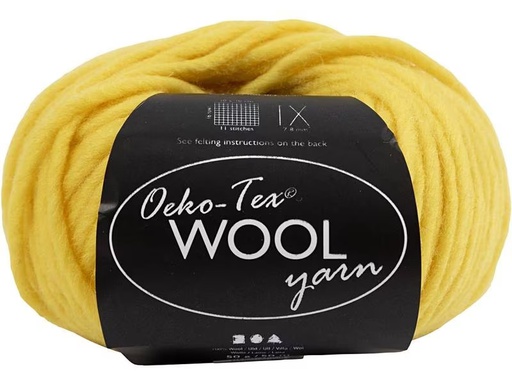 [90275415 1502216] Creativ Company Wolle Oeko-Tex 50 g, Gelb