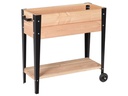 Innovesta Hochbeet mit Rollen, 80 x 33 x 80 cm
