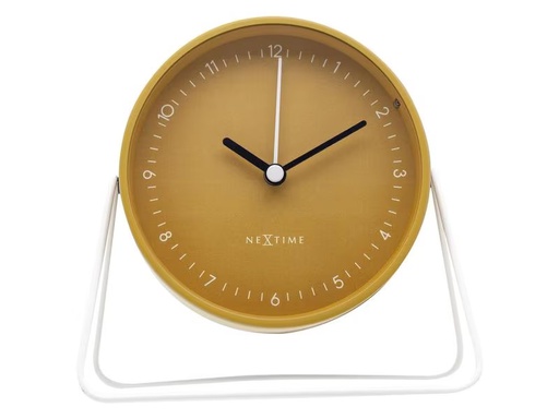 [90275510 1452247] NeXtime Klassischer Wecker Berlin Gelb