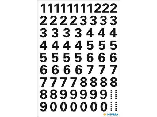 [90275537 1503343] Herma Stickers Zahlensticker Zahlen 0 - 9, 10, 1 Blatt