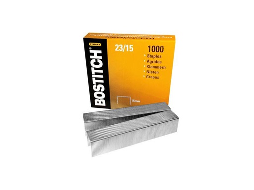 [90275658 1290017] Bostitch Heftklammer 23-15-1M 15 mm, 1 Pack à 1000 Klammern