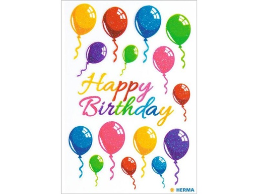 [90275662 1503333] Herma Stickers Motivsticker Bunte Luftballons, 1 Blatt