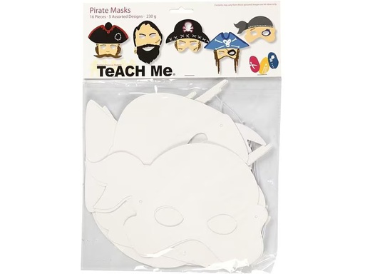 [90275678 1501825] Creativ Company Partyaccessoire Piraten-Masken 16 Stück