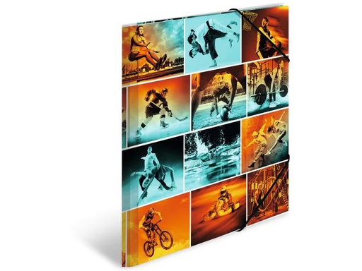 [90275679 1503274] HERMA Gummibandmappe A4 Sports, Polypropylen, mit Innendruck
