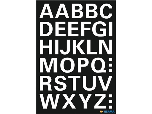 [90275708 1503344] Herma Stickers Zahlensticker Buchstaben A – Z, 15, 1 Blatt