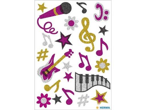 [90275722 1503328] Herma Stickers Motivsticker Musik, 1 Blatt