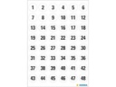 Herma Stickers Zahlensticker Zahlenserien 1-240, 12, 5 Blatt