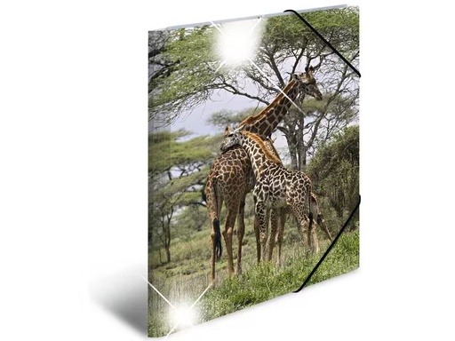 [90275748 1503265] HERMA Gummibandmappe A3 Giraffe, Polypropylen, mit Innendruck