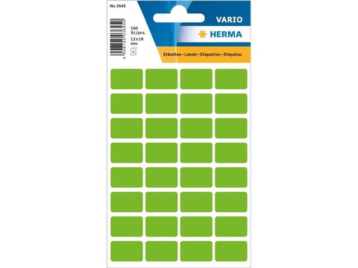 [90275757 1484048] Herma Stickers Vielzweck-Etiketten Vario 12 x 18 mm, 5 Blatt