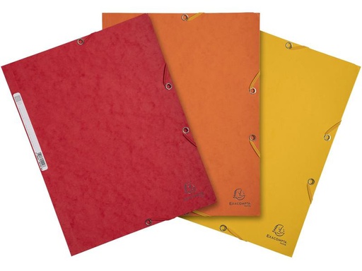 [90275882 1499110] Exacompta Gummibandmappe Aquarel 3-er Set Gelb/Rot/Orange