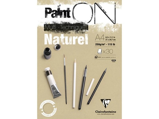 [90276142 1500952] Clairefontaine Malblock PaintON A4, 30 Blatt, Sand