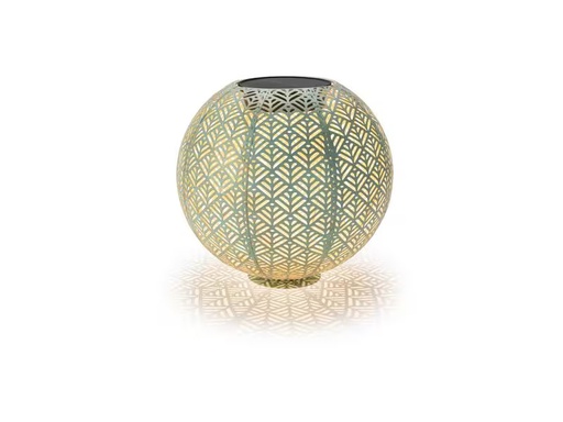 [90276420 1503453] STT Windlicht Solar Antic Ball Sofia, Ø 30 cm, Aqua