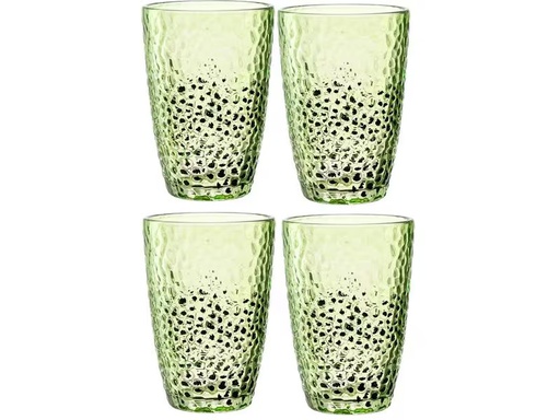 [90276548 1505434] Leonardo Trinkglas Matera 340 ml, 4 Stück, Grün
