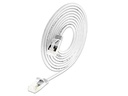 SLIM Slimpatchkabel RJ-45 - RJ-45, Cat 6A, U/FTP, 0.25 m, Weiss