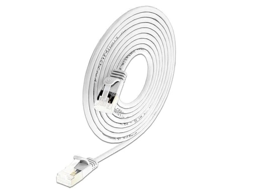 [90047159 823050] SLIM Slimpatchkabel RJ-45 - RJ-45, Cat 6A, U/FTP, 0.25 m, Weiss