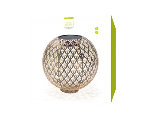 [90276677 1503452] STT Windlicht Solar Antic Ball Emilia, Ø 30 cm, Marineblau