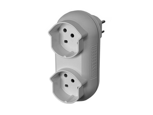 [90276759 1500105] STEFFEN Mehrfachstecker Strong 2x T15, Weiss