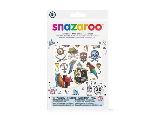 [90276780 1501854] Snazaroo Zubehör Tattoos Piraten, 20 Stück