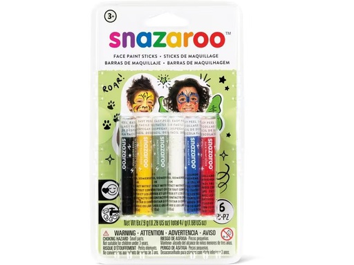 [90276802 1501868] Snazaroo Zubehör Schminkstifte Gemischt, 6 Stück