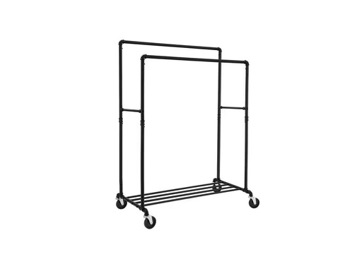 [90276823 1508225] Songmics Garderobenständer Wasserrohr-Design 146 - 162 cm, Eisen