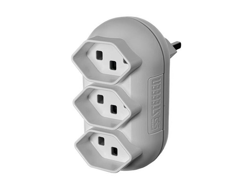 [90276840 1500101] STEFFEN Mehrfachstecker Strong 3x T23, Weiss