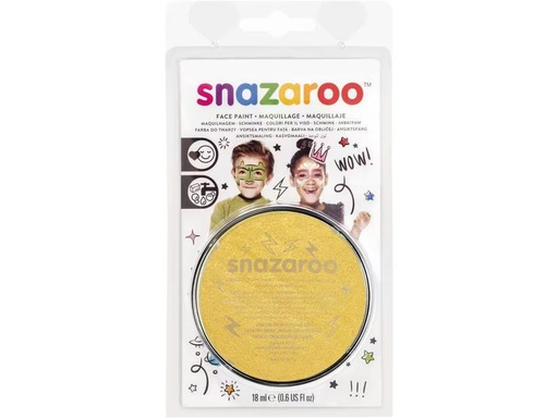 [90276886 1501889] Snazaroo Schminkfarbe Blister 18 ml, Gold Metallic