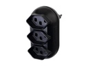 STEFFEN Mehrfachstecker Strong 3x T23, Schwarz
