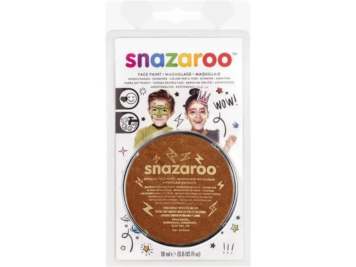 [90276892 1501887] Snazaroo Schminkfarbe Blister 18 ml, Kupfer Metallic