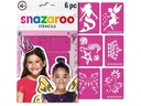 Snazaroo Zubehör Schablonen Mädchen, 6 Stück
