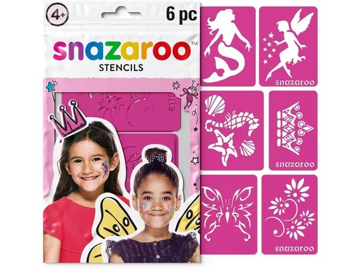 [90276959 1501861] Snazaroo Zubehör Schablonen Mädchen, 6 Stück