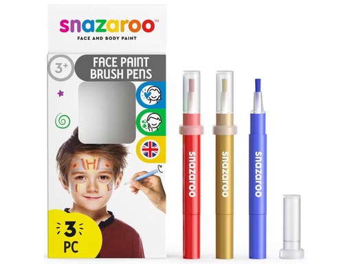 [90276973 1501890] Snazaroo Zubehör Pinselstift Set 1 Abenteuer, 3 Stück