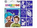 Snazaroo Zubehör Schablonen Jungen, 6 Stück