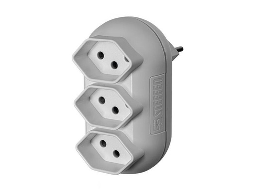 [90276992 1500099] STEFFEN Mehrfachstecker Strong 3x T13, Weiss