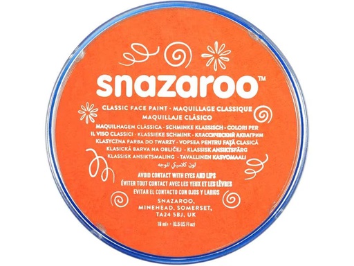 [90276995 1501884] Snazaroo Schminkfarbe Blister 18 ml, Orange