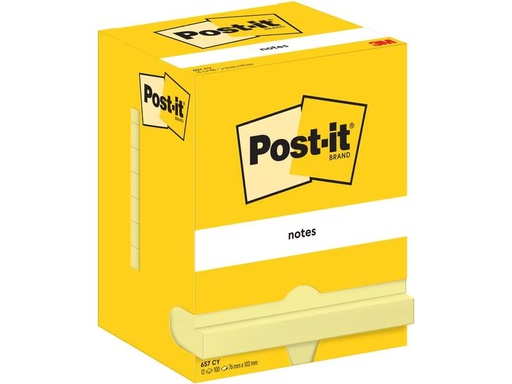 [90277047 1508398] Post-it Notizzettel 102 x 76 mm, Gelb, 12 Blöcke