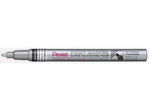 [90277053 1513207] pentel Permanent-Marker Paint 1.5 mm, Metallic Silber