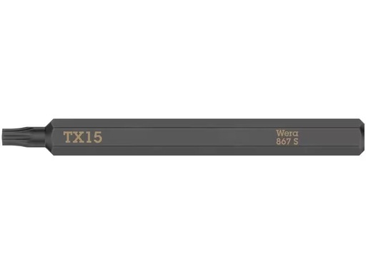 [90277092 1492800] Wera Bit 867 S Torx TX15, 1-teilig