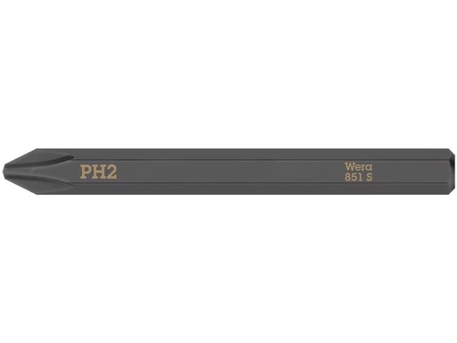 [90277129 1492806] Wera Bit 851 S Kreuzschlitz Phillips PH2, 1-teilig