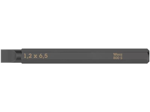 [90277241 1492822] Wera Bit 800 S Schlitz 1.2 x 6.5 mm, 1-teilig