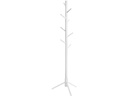 VASAGLE Garderobenständer mit 8 Haken 175 cm, Weiss