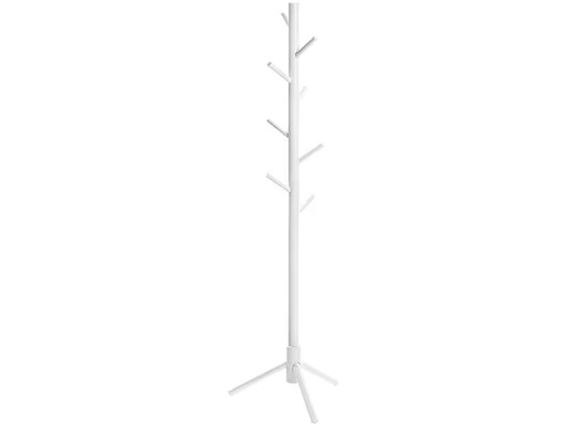 [90277261 1309916] VASAGLE Garderobenständer mit 8 Haken 175 cm, Weiss