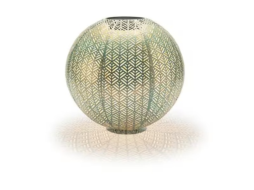 [90277347 1503458] STT Windlicht Solar Antic Ball Sofia, Ø 40 cm, Aqua